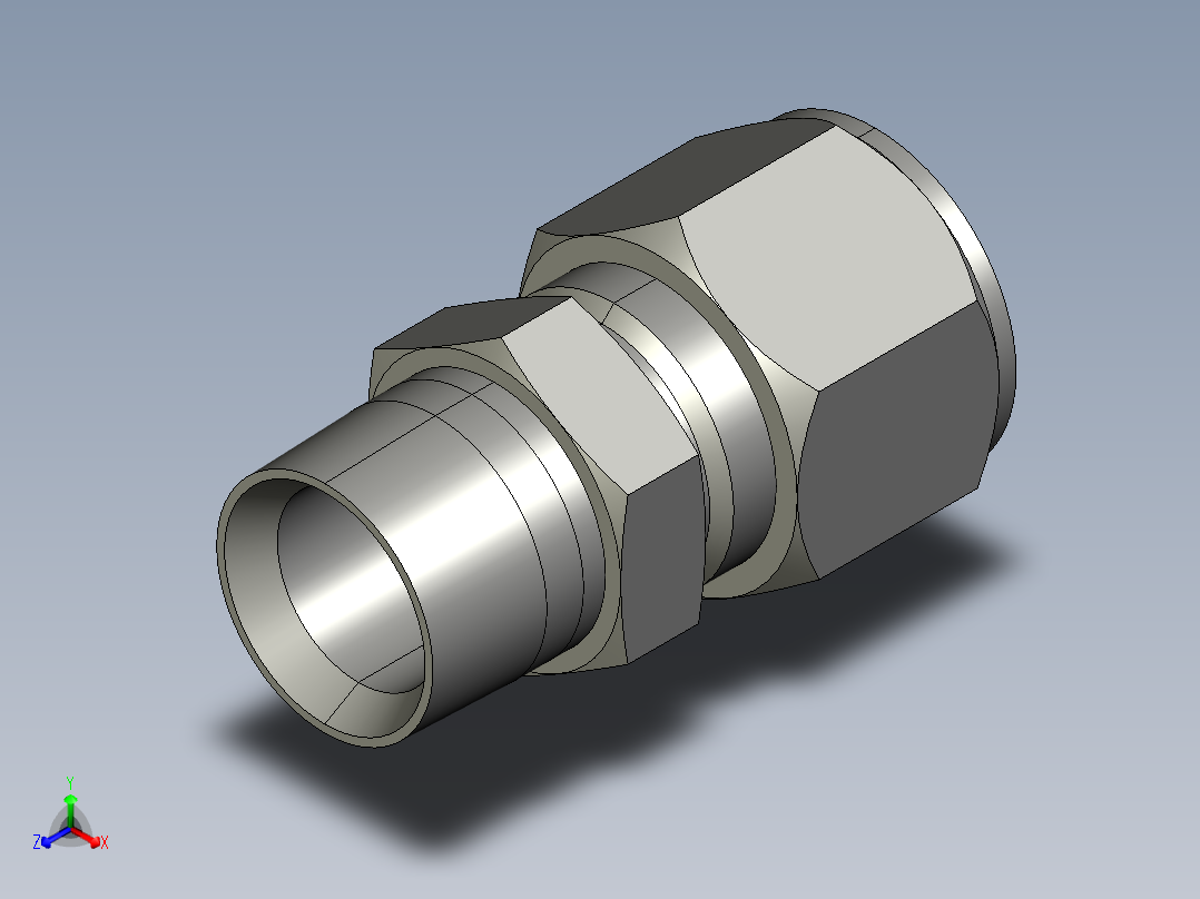 卡套式工业通用硬管接头12_fbu-s主视图