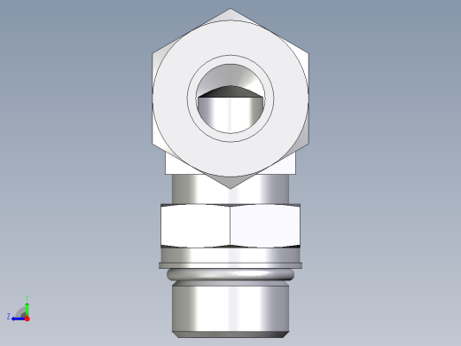 卡套式工业通用硬管接头EO_Adjustable_Locknut_elbow_WEE20SMORCF右视缩略图