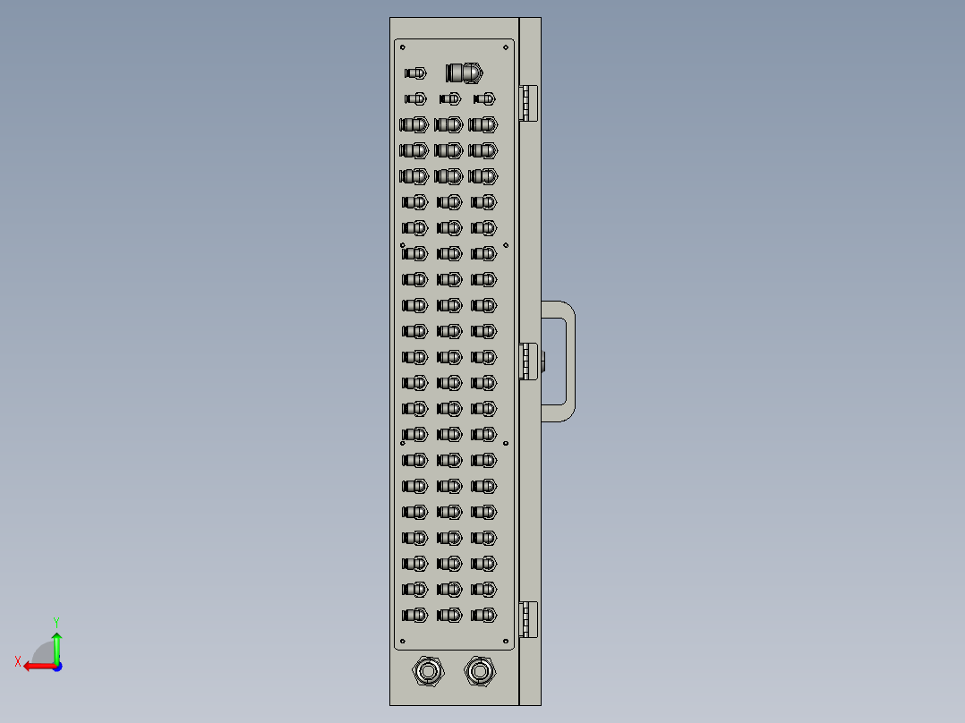 小末端焊丝成型机后视图