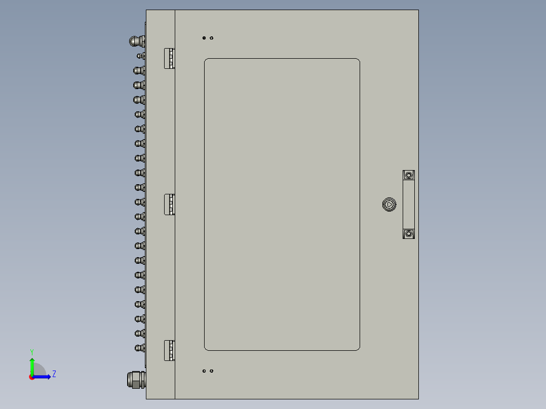 小末端焊丝成型机左视图