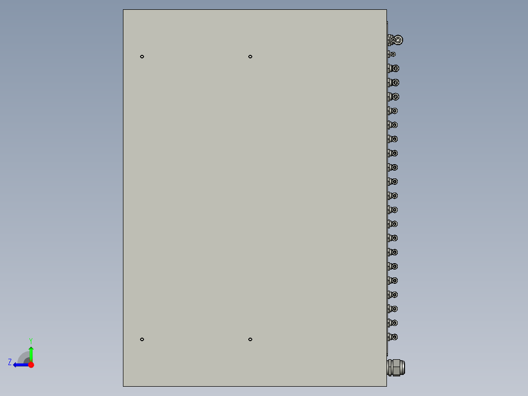 小末端焊丝成型机右视图