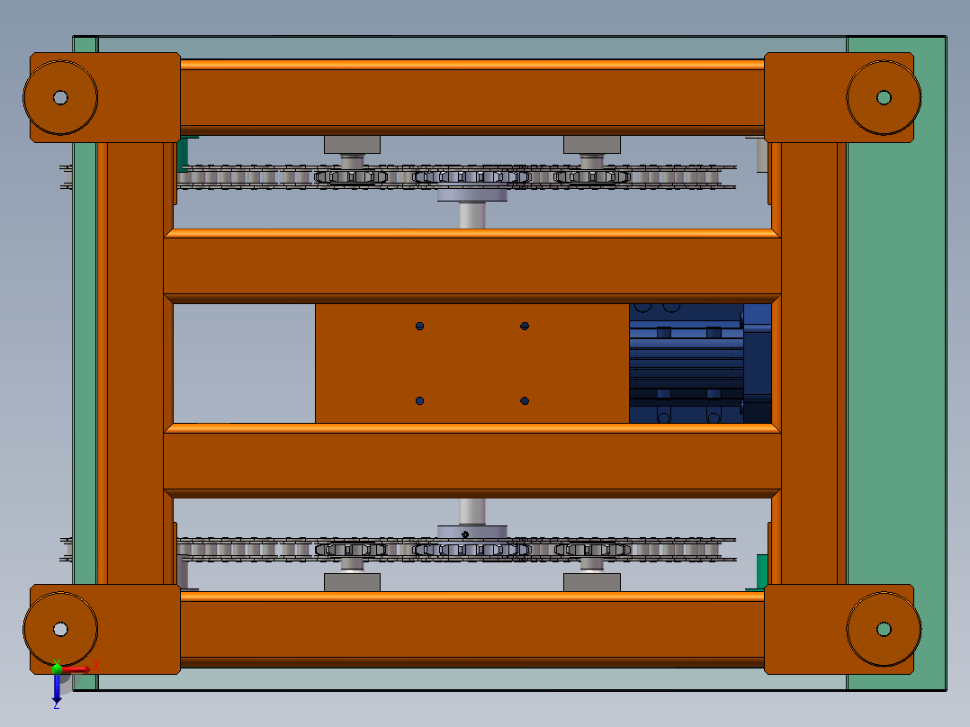 自动翻转机sw16可编辑俯视图