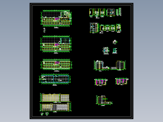 宿舍楼建筑施工图