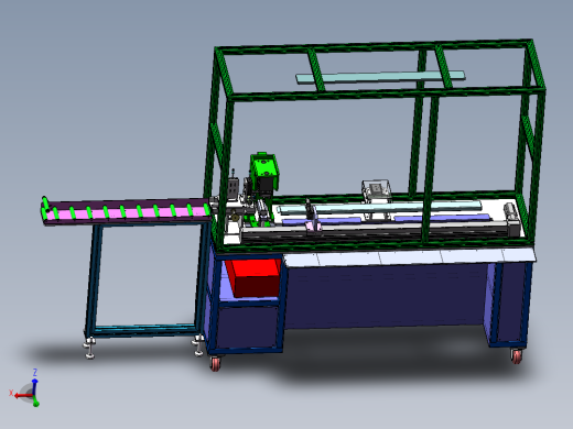 A35导槽定长裁断机（sw18可编辑+工程图+bom)