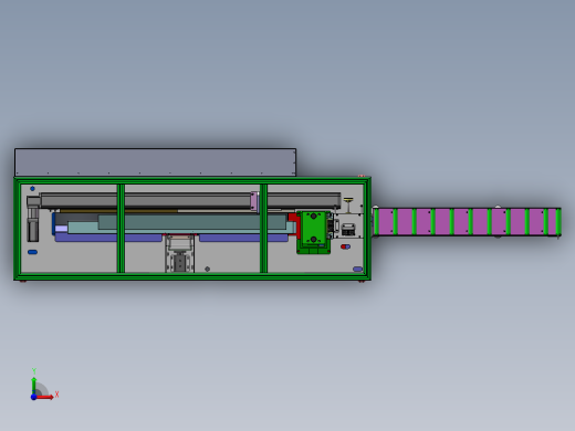 A35导槽定长裁断机（sw18可编辑+工程图+bom)前视缩略图