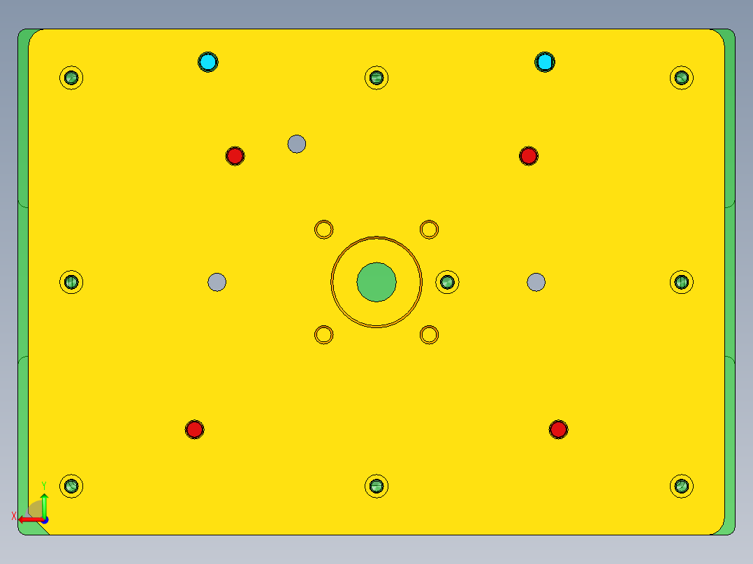 PG1-A-CNC3笔记本CNC工装夹具三维模型铣去除包胶料头+Hinge转轴孔-210622后视图
