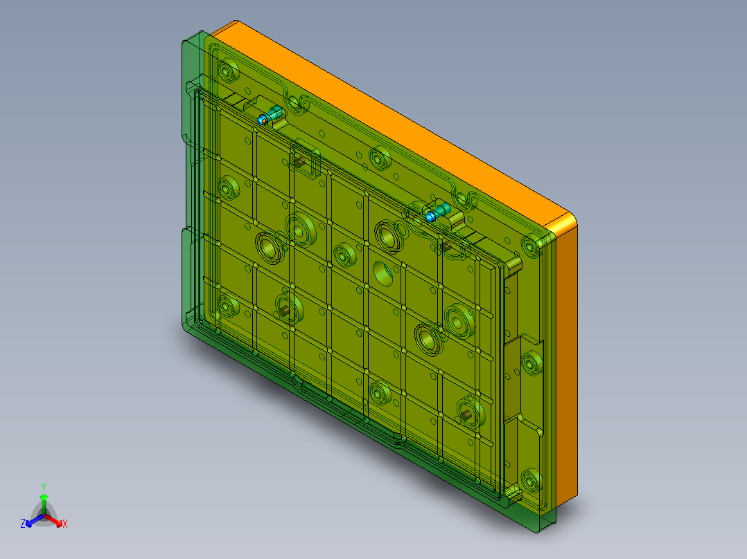 PG1-A-CNC3笔记本CNC工装夹具三维模型铣去除包胶料头+Hinge转轴孔-210622正等轴测图