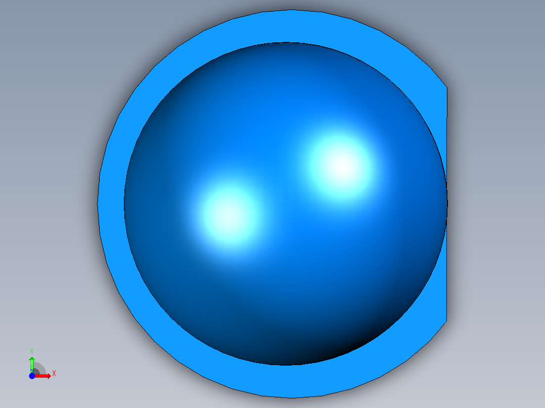 LED 5mm Blue前视图