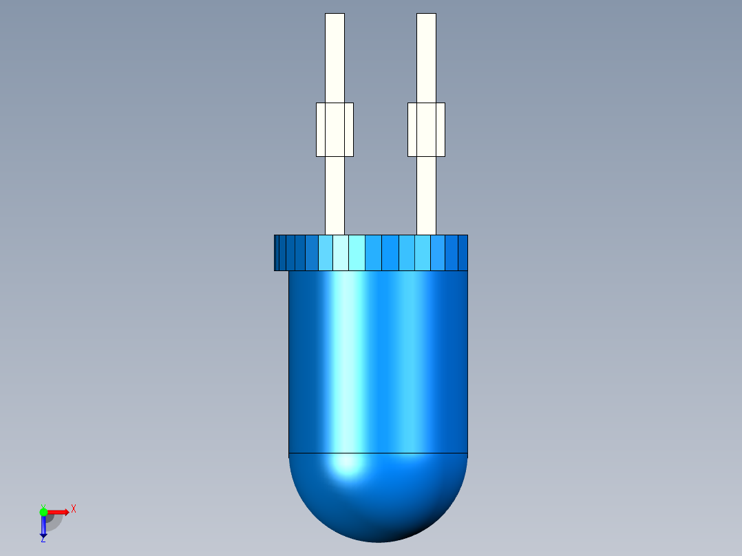 LED 5mm Blue俯视图