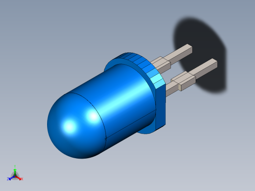 LED 5mm Blue正等轴测缩略图