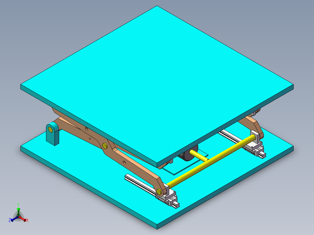 升降机正等轴测图
