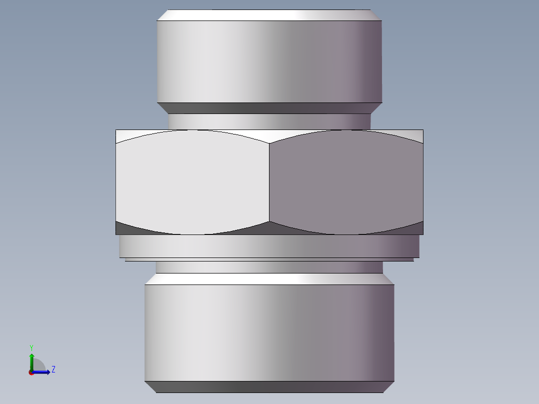 英制管螺纹ED密封、1DB-30-16WD非标左视图