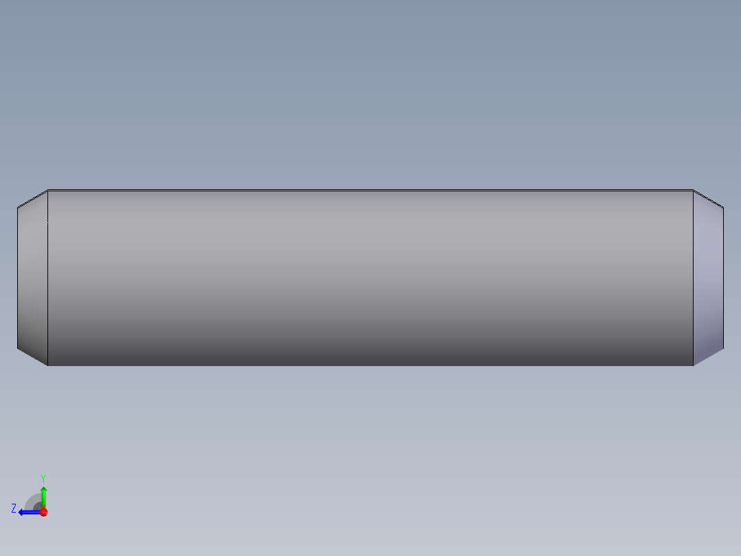 弹性圆柱销  5×2001右视图