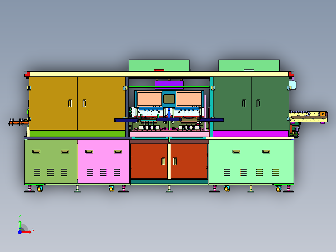 触摸屏加工使用的FOG绑定机前视图