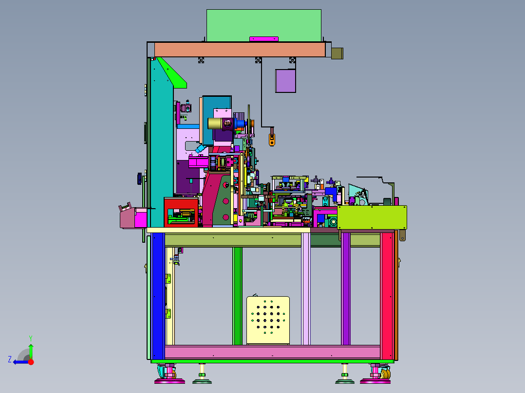触摸屏加工使用的FOG绑定机右视图
