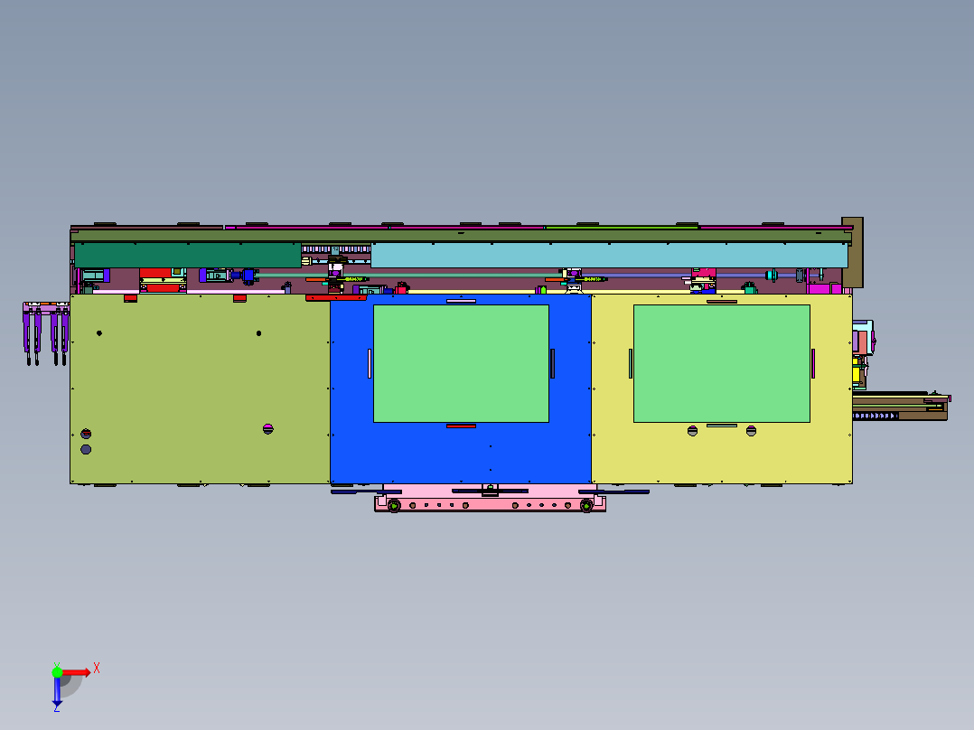 触摸屏加工使用的FOG绑定机俯视图