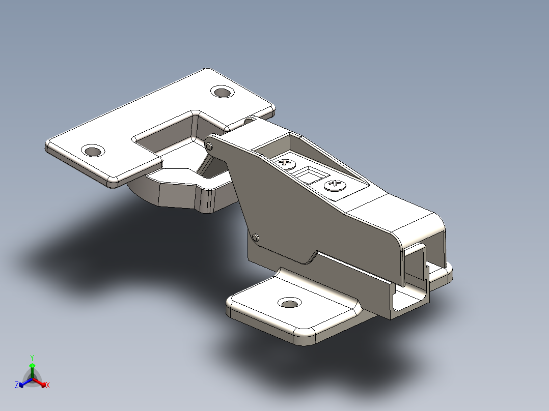 铰链、正等轴测图