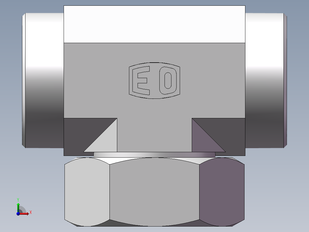 BC+BD 三通组合接头、BC-52前视图