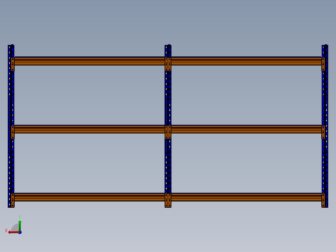 货架、3060x600x1550后视图