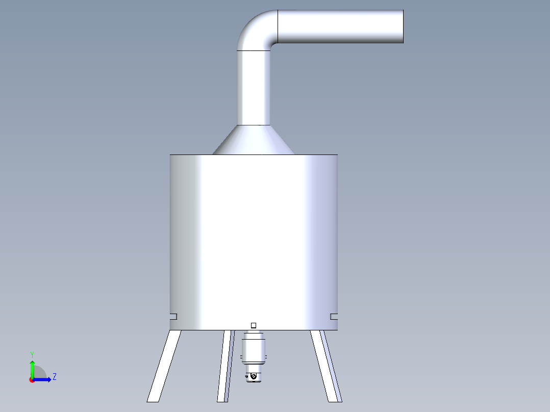 旋转式烤炉左视图