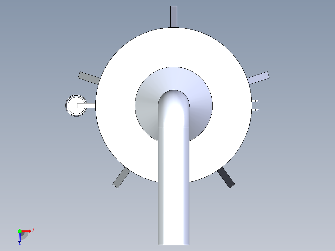 旋转式烤炉俯视图