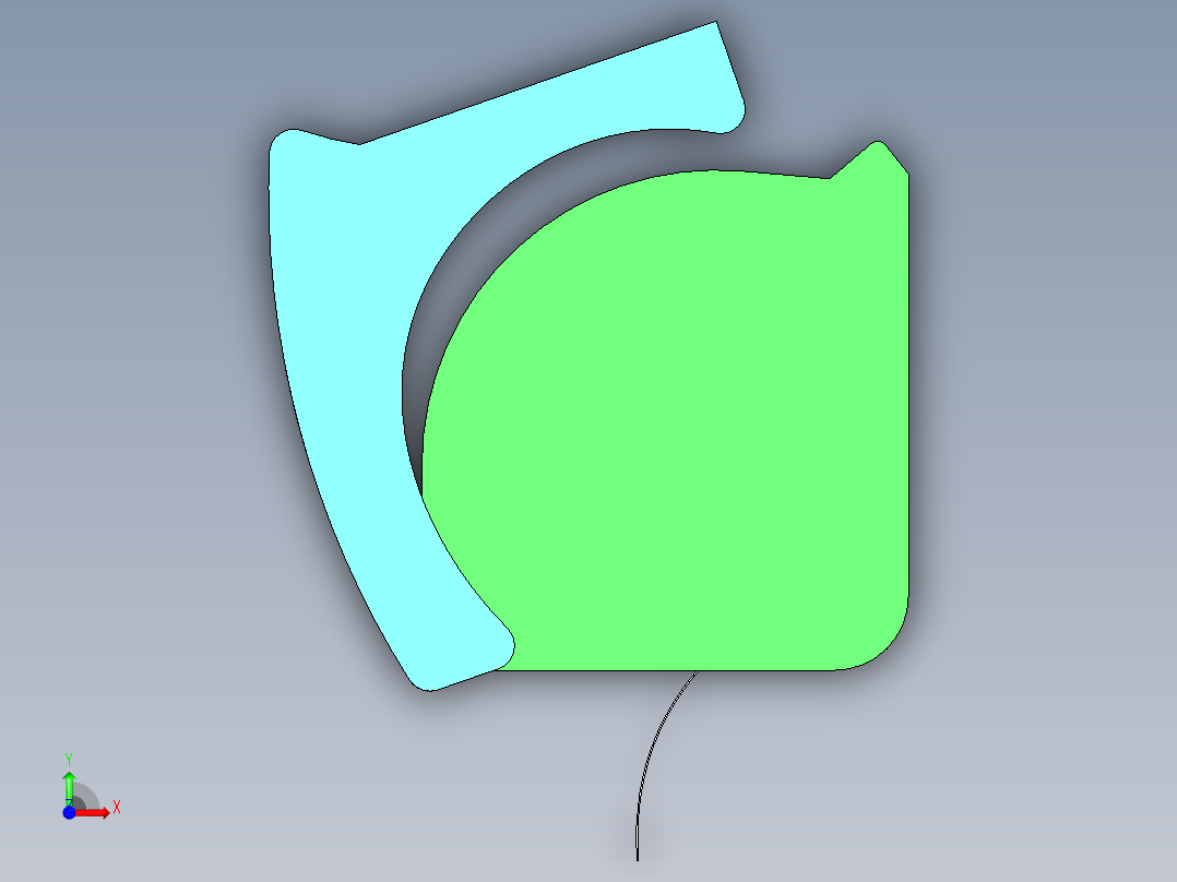 卫生间卷纸盒前视图