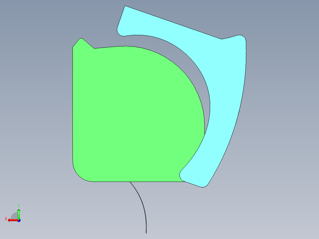 卫生间卷纸盒后视图