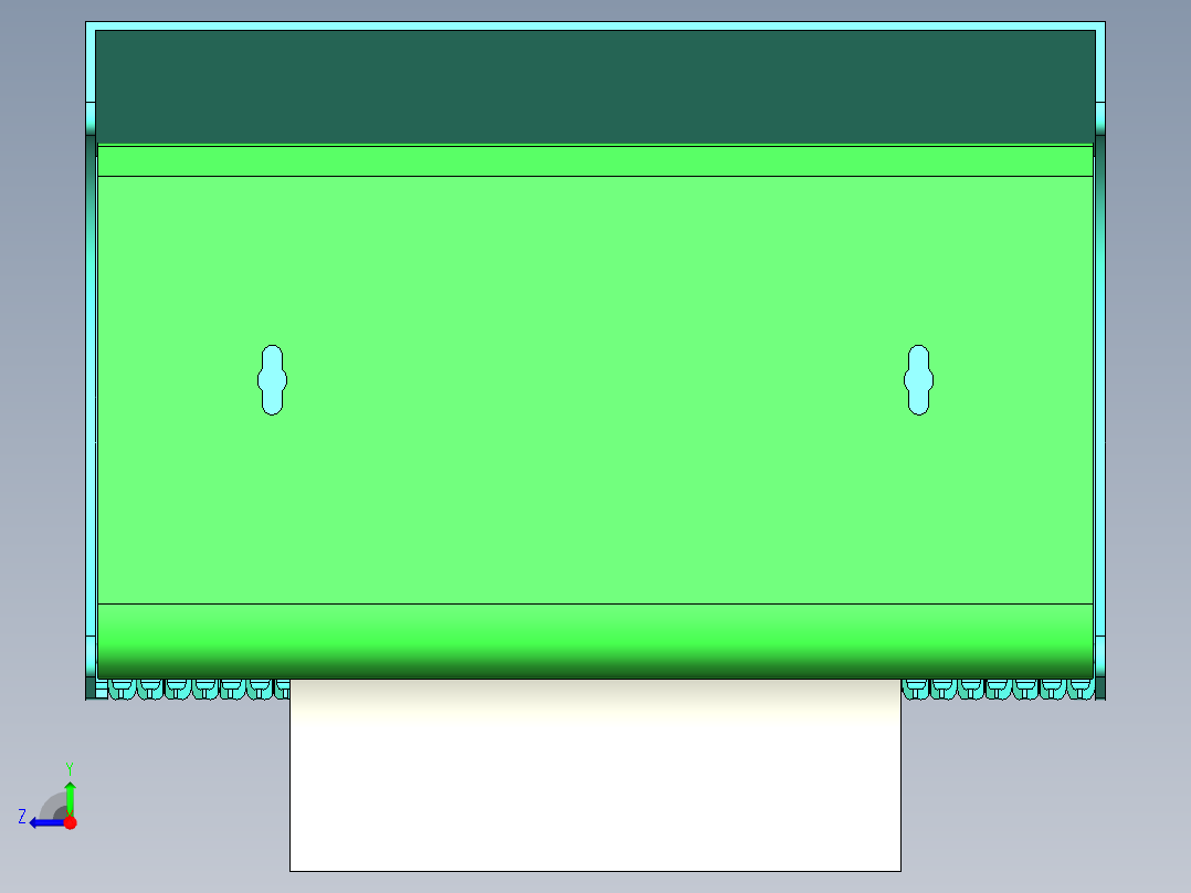 卫生间卷纸盒右视图