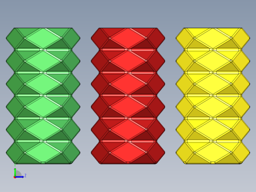 菱形面花瓶左视缩略图