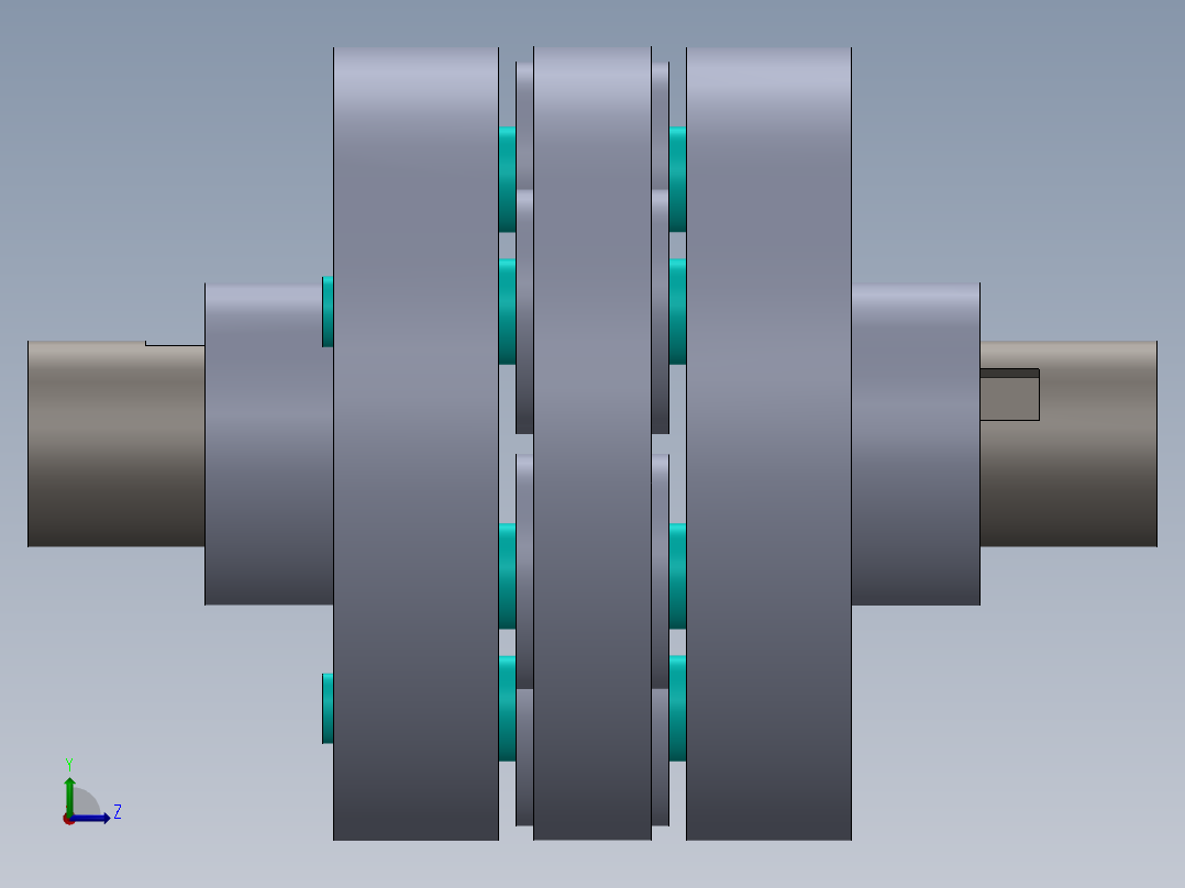 fab盘式联轴器21左视图