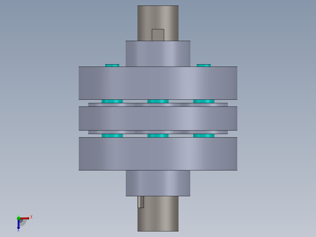 fab盘式联轴器21俯视图