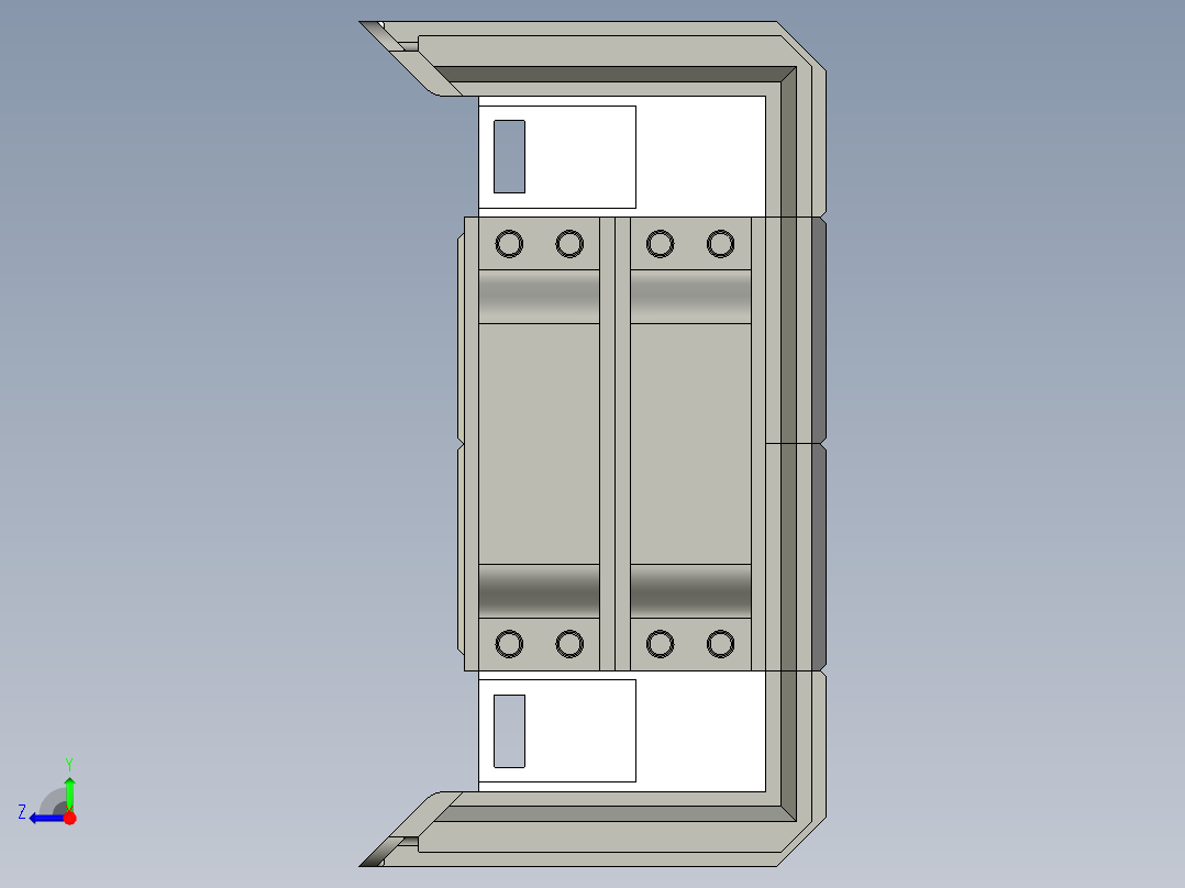 林业育苗箱右视图
