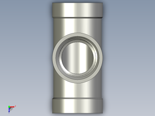 螺纹管三通-等径 DN10俯视缩略图