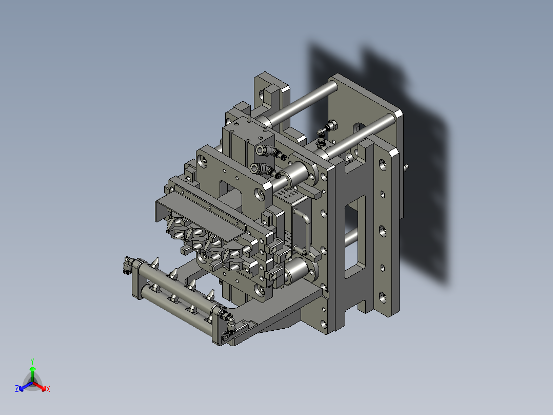 料头裁切正等轴测图