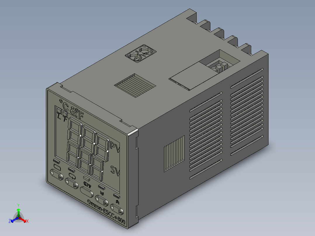 温控器46x46正等轴测图