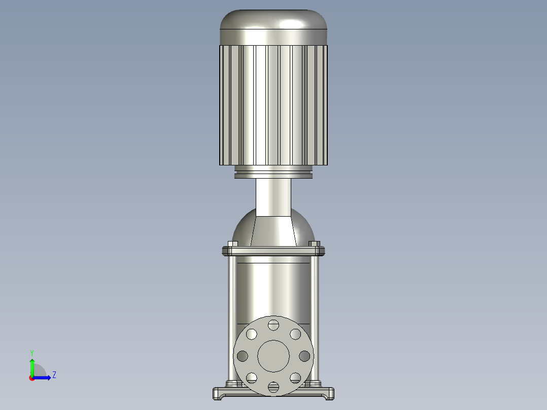 BombaSBI15-3立式水泵_Predeterminado左视图