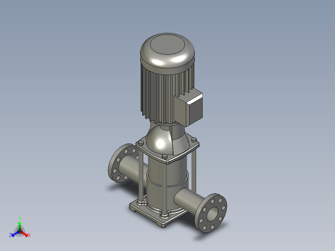 BombaSBI15-3立式水泵_Predeterminado正等轴测图