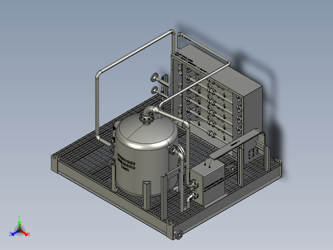 自持式电解氯化装置主视图