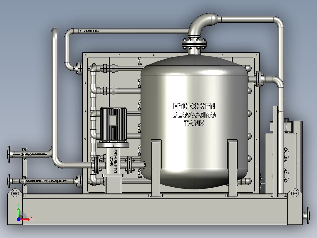 自持式电解氯化装置前视图