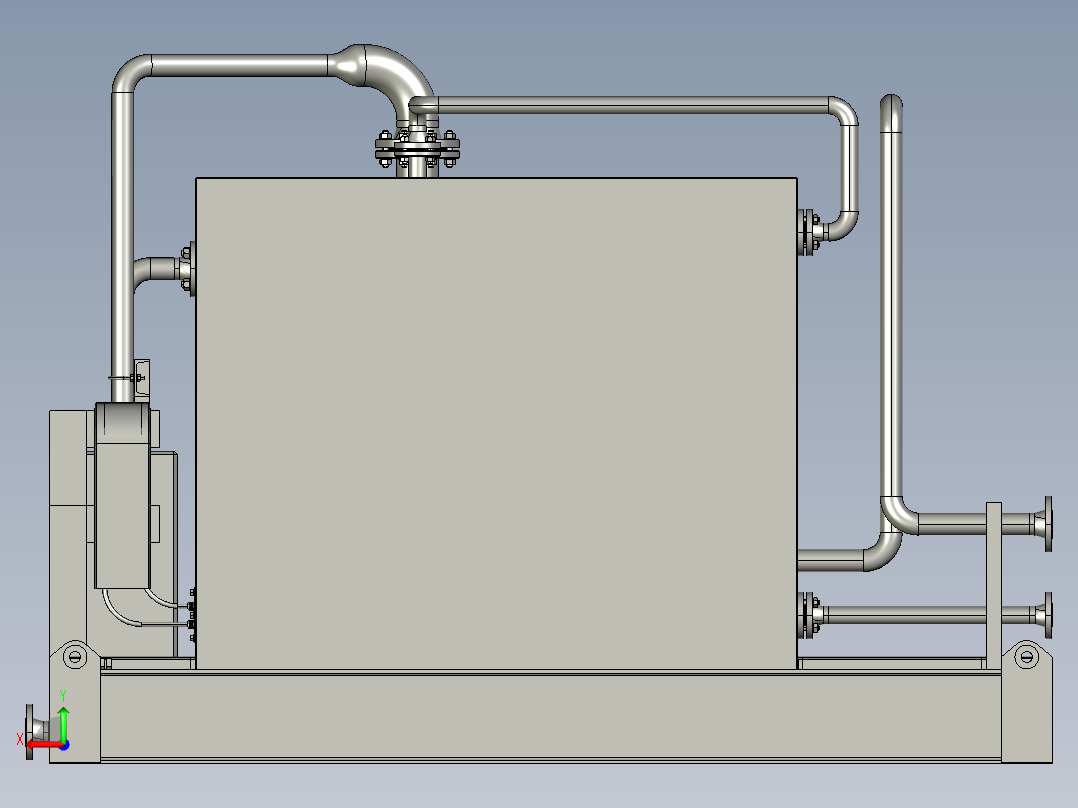 自持式电解氯化装置后视图