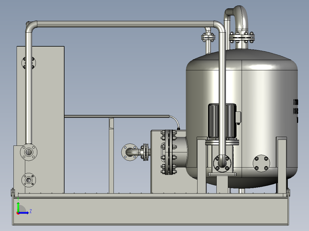 自持式电解氯化装置左视图