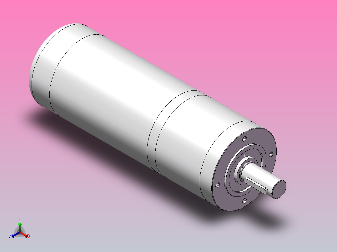东洋电机120W-(60-560)正等轴测图