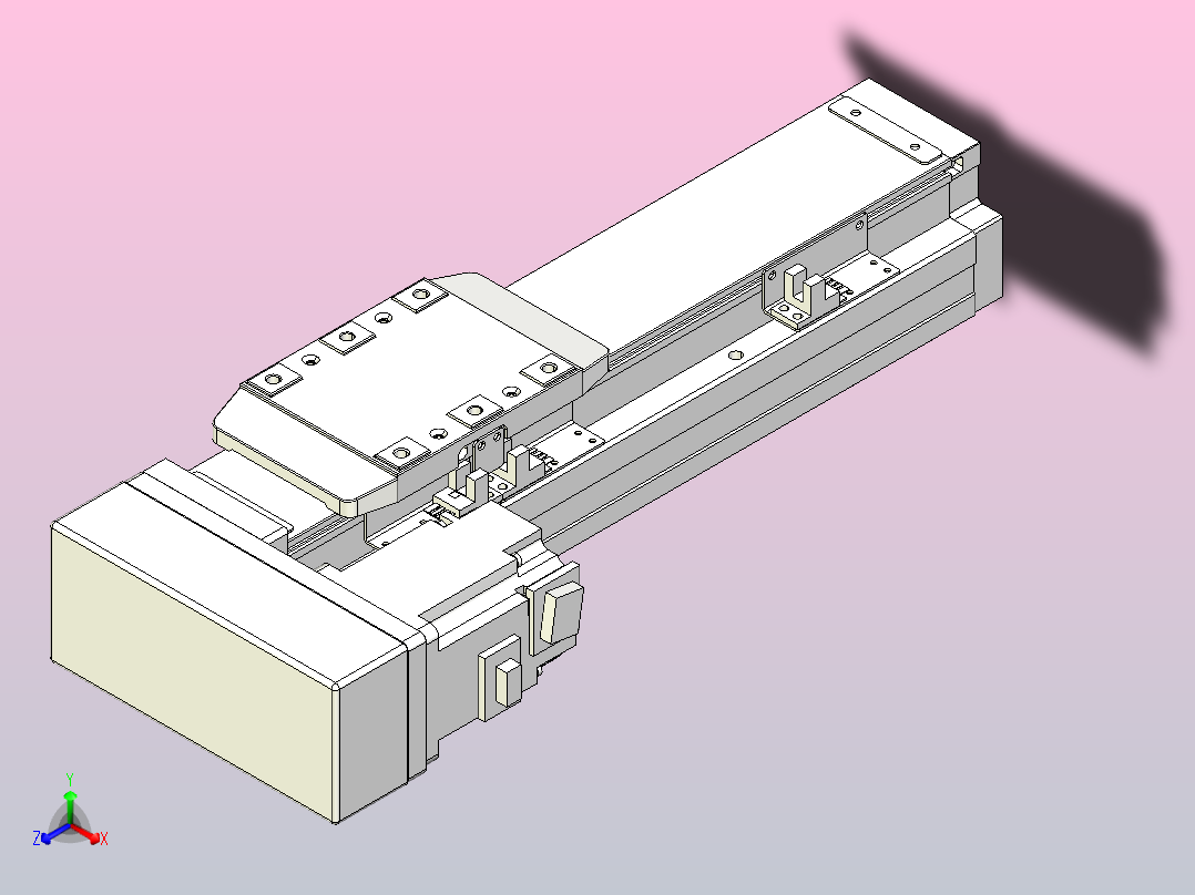 滚珠丝杠直线轴内置导轨TPA-GCR-80-1610C-L150-ML-M40-N3主视图