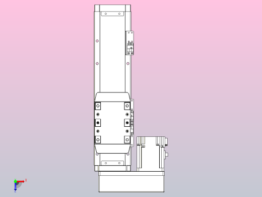 滚珠丝杠直线轴内置导轨TPA-GCR-80-1610C-L150-ML-M40-N3俯视缩略图