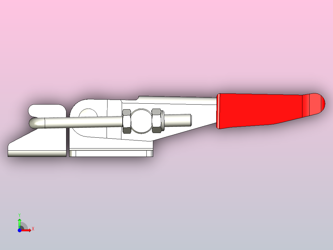 GN 851-320-锁扣夹具肘夹气动夹夹具前视图