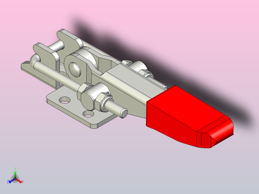 GN 851-320-锁扣夹具肘夹气动夹夹具正等轴测缩略图