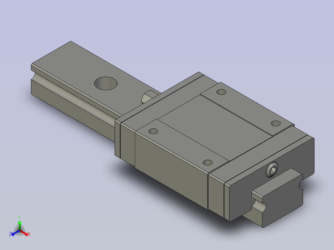 线轨MGN15C1R120Z1Phiwin-1111正等轴测图