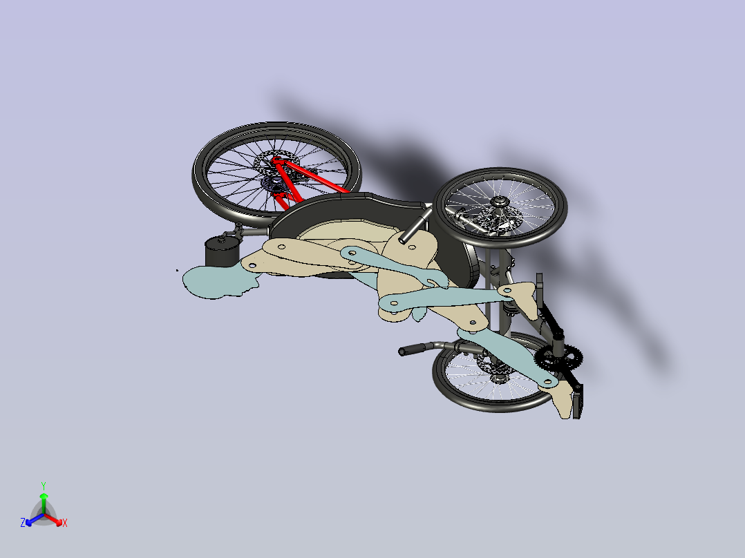 三轮车 (2)主视图