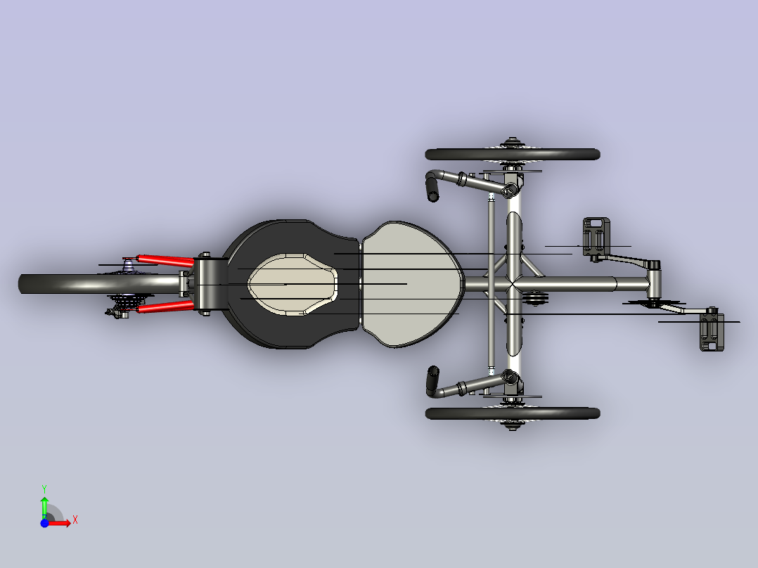 三轮车 (2)前视图