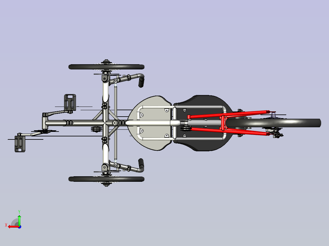 三轮车 (2)后视图